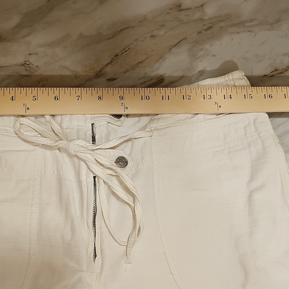 We The Free; Free People; Park Ave Pull-On Cargo Pants; Size Large; Ivory; EUC - Picture 10 of 11